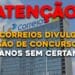 Os Correios divulgam previsão de concurso após 13 anos sem certame.