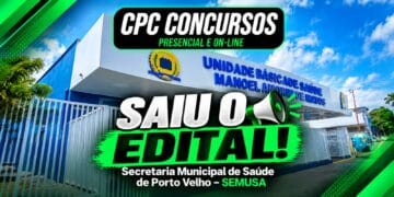 Concurso SEMUSA Porto Velho 2026 é publicado com 2.248 vagas; confira cargos, salários, inscrições e data da prova